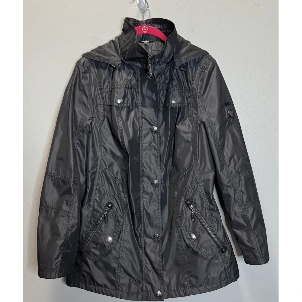 Aquatex By Lebek Jacket Women's SZ 40/US 12 Black Waterproof Windproof